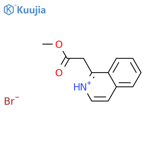 1-(2-methoxy-2-oxoethyl)isoquinolinium bromide structure