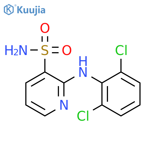 3-Pyridinesulfonamide, 2-[(2,6-dichlorophenyl)amino]- structure