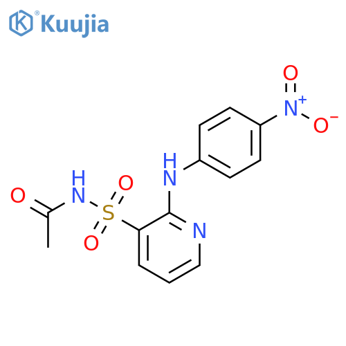 Acetamide, N-[[2-[(4-nitrophenyl)amino]-3-pyridinyl]sulfonyl]- structure