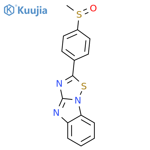 [1,2,4]Thiadiazolo[2,3-a]benzimidazole, 2-[4-(methylsulfinyl)phenyl]- structure