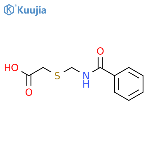 Acetic acid, [[(benzoylamino)methyl]thio]- structure