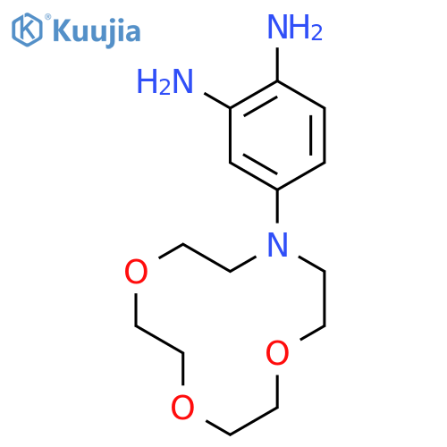 1,2-Benzenediamine, 4-(1,4,7-trioxa-10-azacyclododec-10-yl)- structure