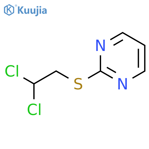 PYRIMIDINE, 2-[(2,2-DICHLOROETHYL)THIO]- structure