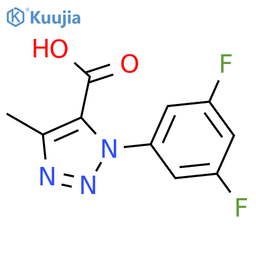 1H-1,2,3-TRIAZOLE-5-CARBOXYLIC ACID, 1-(3,5-DIFLUOROPHENYL)-4-METHYL- structure