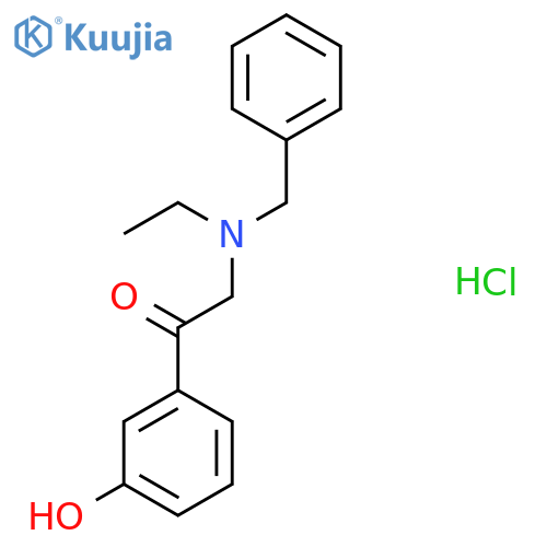 (N-Benzyl-N-ethyl) Amino-3-Hydroxyacetophenone Hydrochloride structure