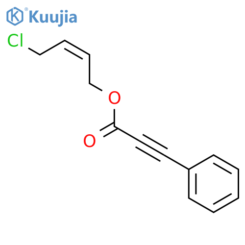 2-PROPYNOIC ACID, 3-PHENYL-, (2Z)-4-CHLORO-2-BUTENYL ESTER structure
