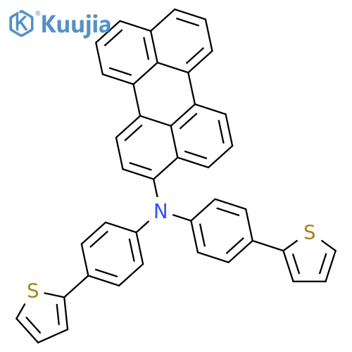 3-PERYLENAMINE, N,N-BIS[4-(2-THIENYL)PHENYL]- structure