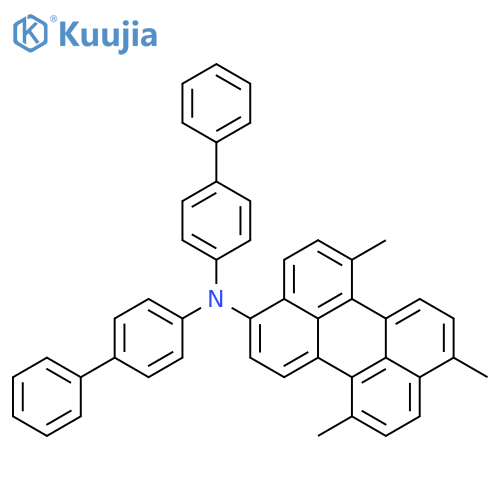 3-PERYLENAMINE, N,N-BIS([1,1'-BIPHENYL]-4-YL)-6,9,12-TRIMETHYL- structure