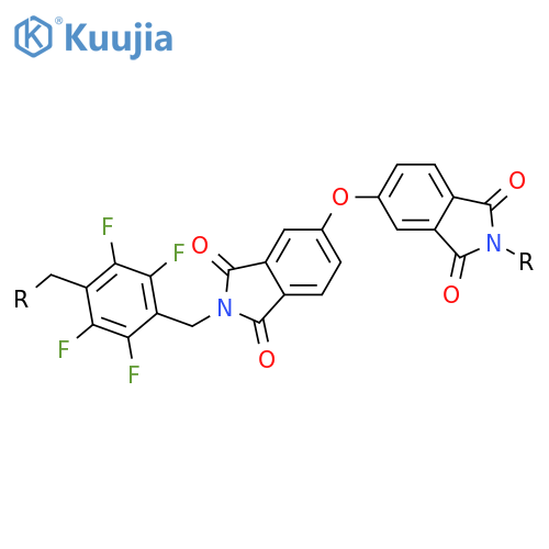 POLY[(1,3-DIHYDRO-1,3-DIOXO-2H-ISOINDOLE-2,5-DIYL)OXY(1,3-DIHYDRO-1,3-DIOXO-2H-ISOINDOLE-5,2-DIYL)METHYLENE(2,3,5,6-TETRAFLUORO-1,4-PHENYLENE)METHYLENE] structure