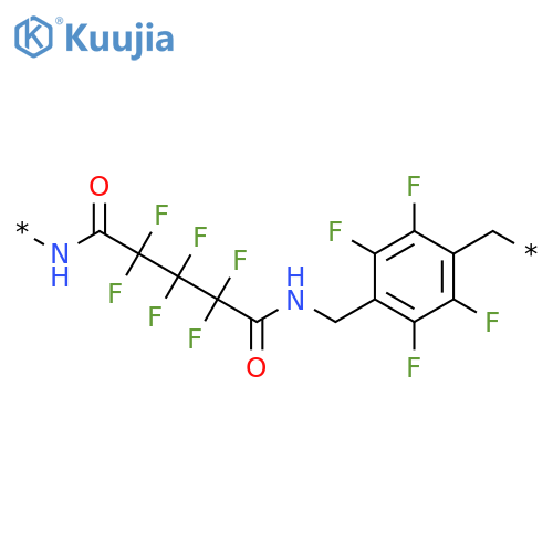 POLY[IMINO(2,2,3,3,4,4-HEXAFLUORO-1,5-DIOXO-1,5-PENTANEDIYL)IMINOMETHYLENE(2,3,5,6-TETRAFLUORO-1,4-PHENYLENE)METHYLENE] structure