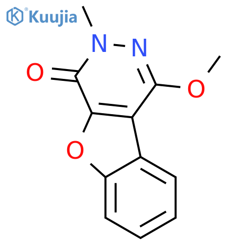 BENZOFURO[2,3-D]PYRIDAZIN-4(3H)-ONE, 1-METHOXY-3-METHYL- structure