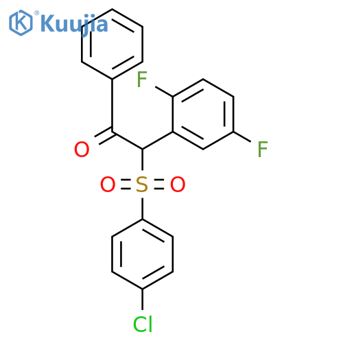 ETHANONE, 2-[(4-CHLOROPHENYL)SULFONYL]-2-(2,5-DIFLUOROPHENYL)-1-PHENYL- structure