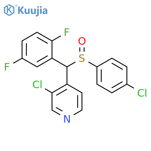 Pyridine,3-chloro-4-[[(4-chlorophenyl)sulfinyl](2,5-difluorophenyl)methyl]- structure