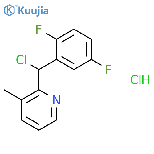 PYRIDINE, 2-[CHLORO(2,5-DIFLUOROPHENYL)METHYL]-3-METHYL-, HYDROCHLORIDE structure