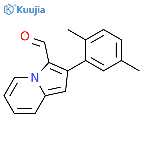 2-(2,5-Dimethylphenyl)-3-indolizinecarbaldehyde structure