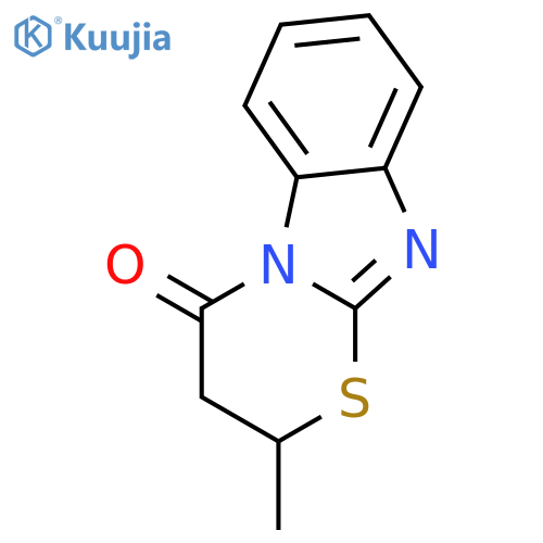 4H-[1,3]Thiazino[3,2-a]benzimidazol-4-one, 2,3-dihydro-2-methyl- structure