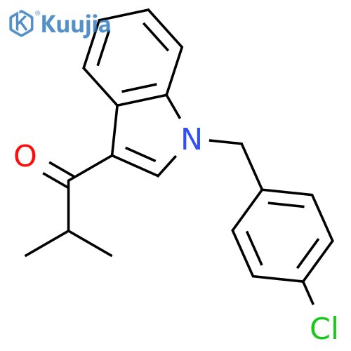 1-Propanone, 1-[1-[(4-chlorophenyl)methyl]-1H-indol-3-yl]-2-methyl- structure