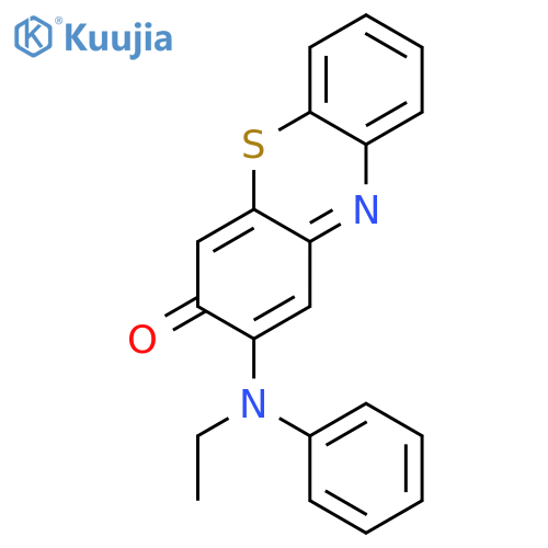 3H-Phenothiazin-3-one, 2-(ethylphenylamino)- structure