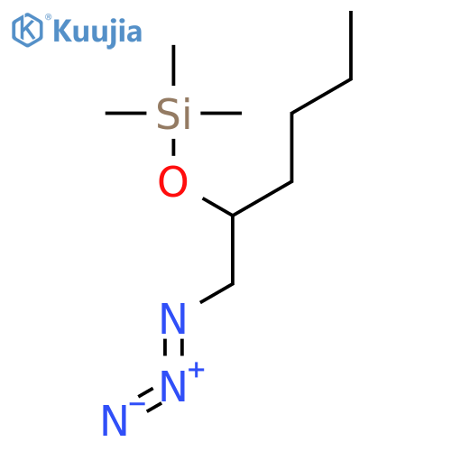 Silane, [[1-(azidomethyl)pentyl]oxy]trimethyl- structure