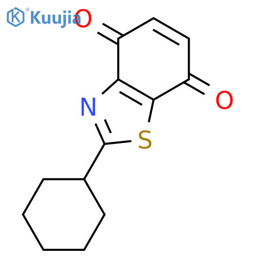 4,7-Benzothiazoledione, 2-cyclohexyl- structure