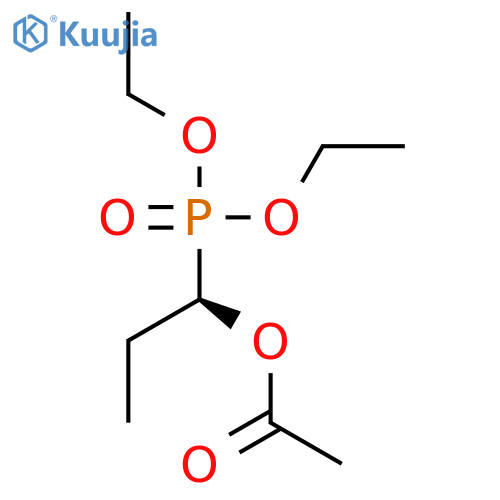 Phosphonic acid, [(1R)-1-(acetyloxy)propyl]-, diethyl ester structure