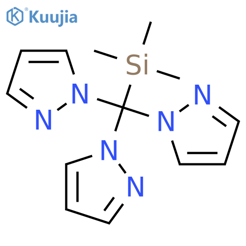 1H-Pyrazole, 1,1',1''-[(trimethylsilyl)methylidyne]tris- structure