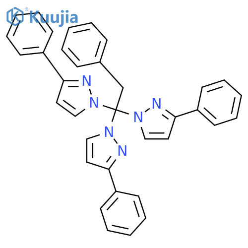 1H-Pyrazole, 1,1',1''-(phenylethylidyne)tris[3-phenyl- structure