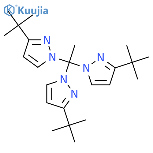 1H-Pyrazole, 1,1',1''-ethylidynetris[3-(1,1-dimethylethyl)- structure