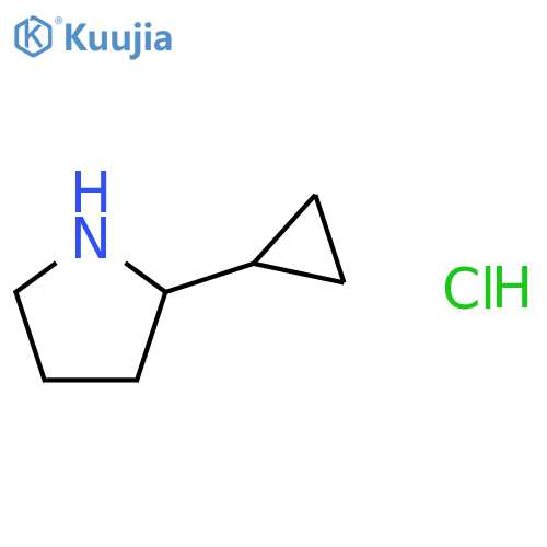 2-Cyclopropylpyrrolidine hydrochloride structure
