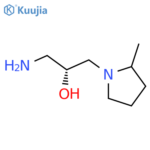 (2R)-1-Amino-3-(2-methylpyrrolidin-1-yl)propan-2-ol structure