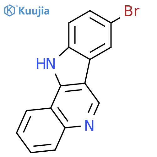11H-Indolo[3,2-c]quinoline, 8-bromo- structure