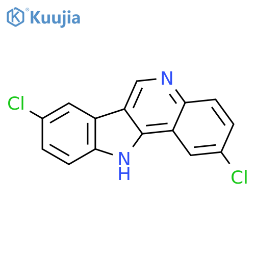 11H-Indolo[3,2-c]quinoline, 2,8-dichloro- structure