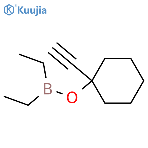 1-Ethynylcyclohexyl diethylborinate structure