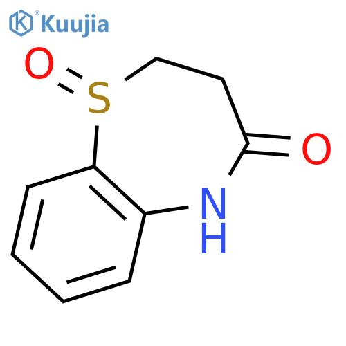 1,5-Benzothiazepin-4(5H)-one, 2,3-dihydro-, 1-oxide structure