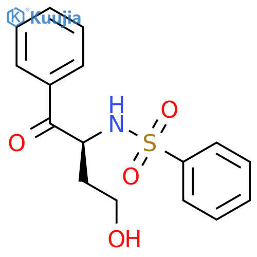 BENZENESULFONAMIDE, N-[(1S)-1-BENZOYL-3-HYDROXYPROPYL]- structure