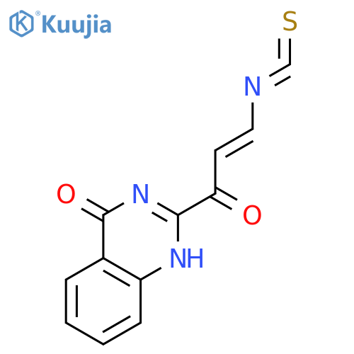 4(1H)-QUINAZOLINONE, 2-(3-ISOTHIOCYANATO-1-OXO-2-PROPENYL)- structure