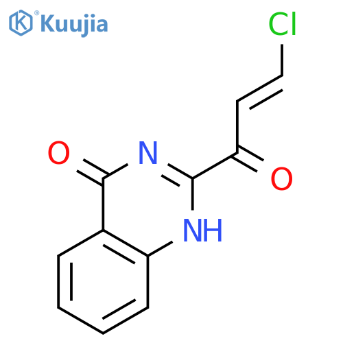 4(1H)-Quinazolinone, 2-(3-chloro-1-oxo-2-propenyl)- structure