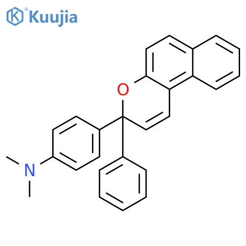 Benzenamine, N,N-dimethyl-4-(3-phenyl-3H-naphtho[2,1-b]pyran-3-yl)- structure