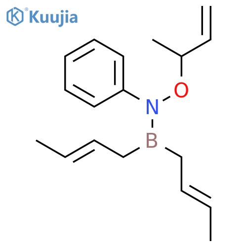 Boranamine, 1,1-di-2-butenyl-N-[(1-methyl-2-propenyl)oxy]-N-phenyl- structure