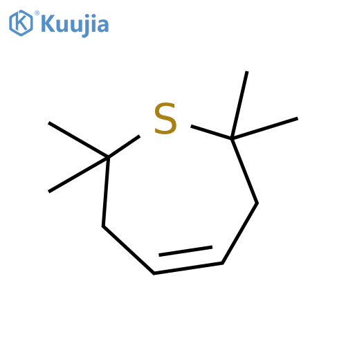 2,2,7,7-tetramethyl-2,3,6,7-tetrahydrothiepine structure