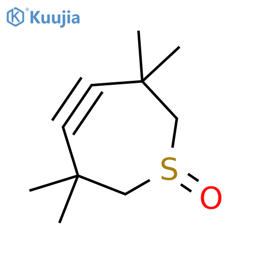 3,3,6,6-Tetramethyl-4,5-didehydro-2,3,6,7-tetrahydrothiepine 1-oxide structure