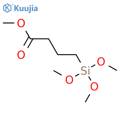 Butanoic acid, 4-(trimethoxysilyl)-, methyl ester structure