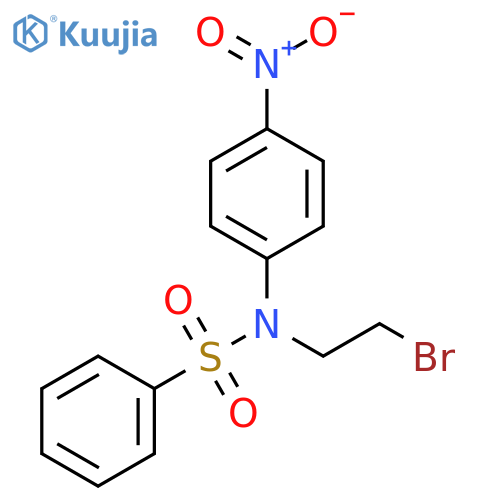 Benzenesulfonamide, N-(2-bromoethyl)-N-(4-nitrophenyl)- structure