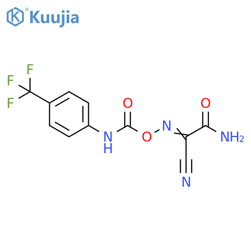 Acetamide,2-cyano-2-[[[[[4-(trifluoromethyl)phenyl]amino]carbonyl]oxy]imino]- structure