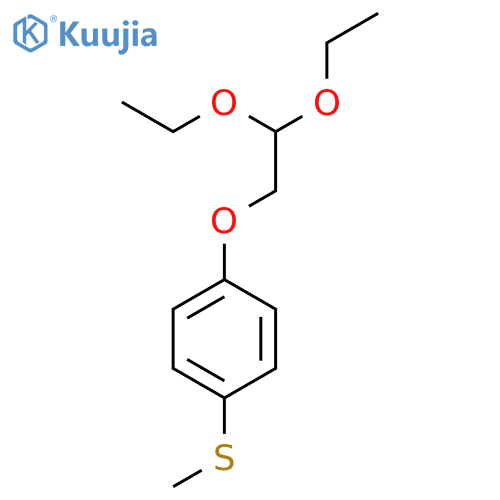 Benzene, 1-(2,2-diethoxyethoxy)-4-(methylthio)- structure