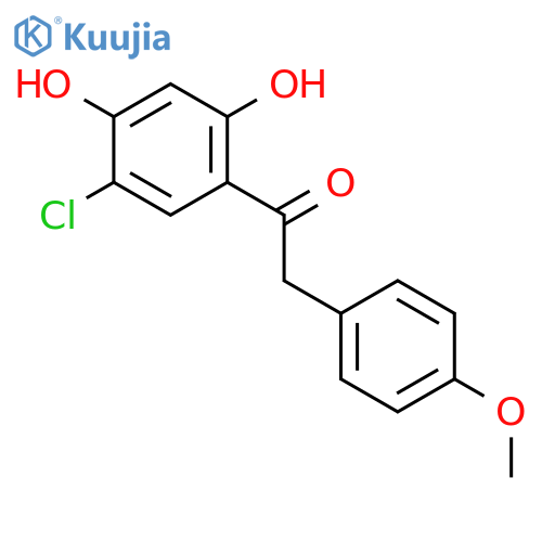 Ethanone, 1-(5-chloro-2,4-dihydroxyphenyl)-2-(4-methoxyphenyl)- structure