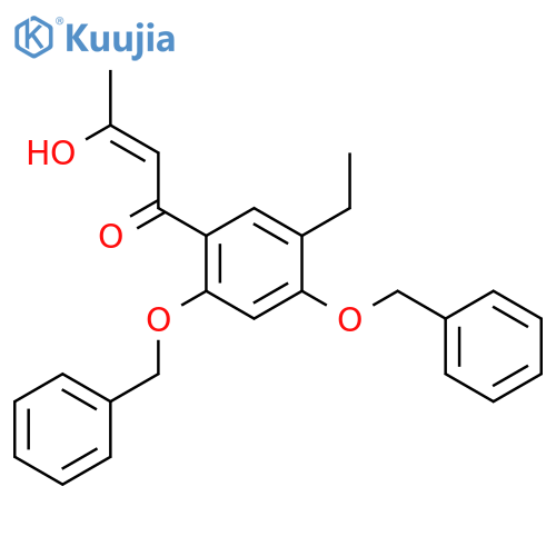 2-Buten-1-one, 1-[5-ethyl-2,4-bis(phenylmethoxy)phenyl]-3-hydroxy- structure