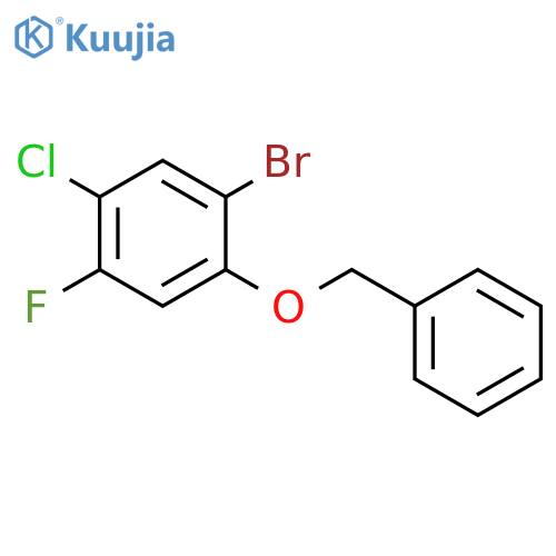 Benzene, 1-bromo-5-chloro-4-fluoro-2-(phenylmethoxy)- structure