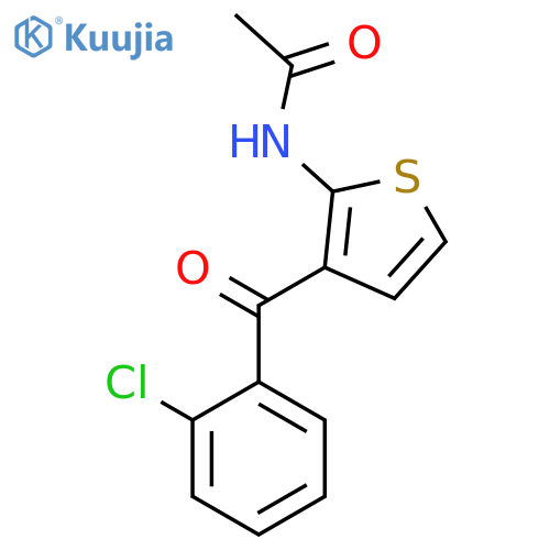 Acetamide, N-[3-(2-chlorobenzoyl)-2-thienyl]- structure