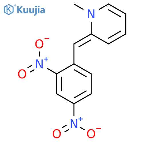 Pyridine, 2-[(2,4-dinitrophenyl)methylene]-1,2-dihydro-1-methyl- structure